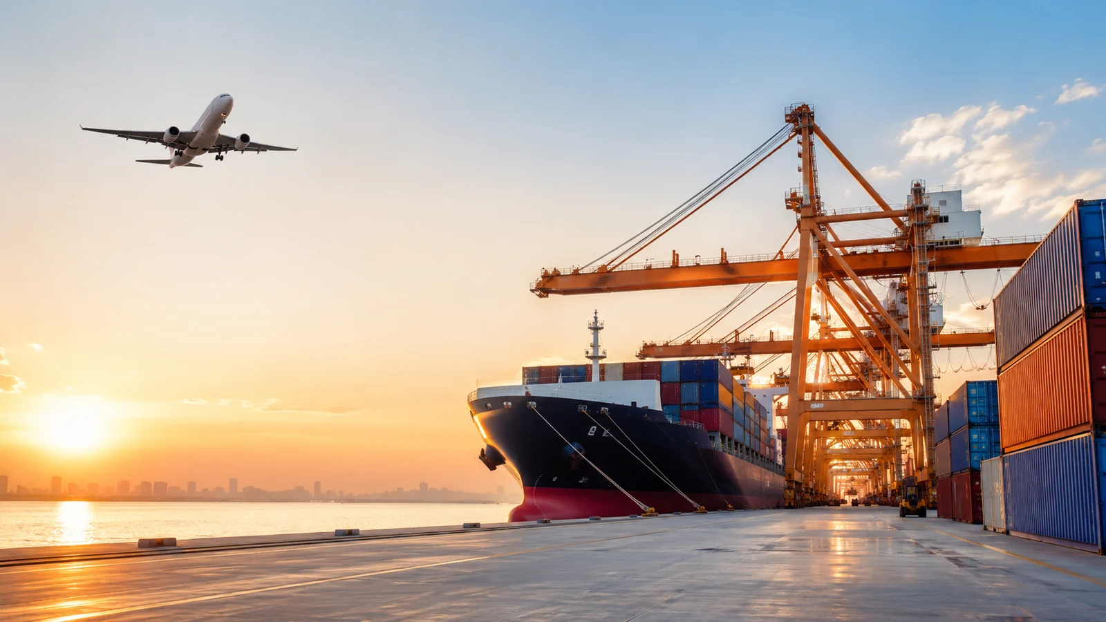 International shipping by sea and air