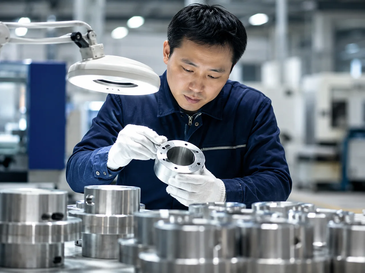 Quality inspection at a manufacturing facility