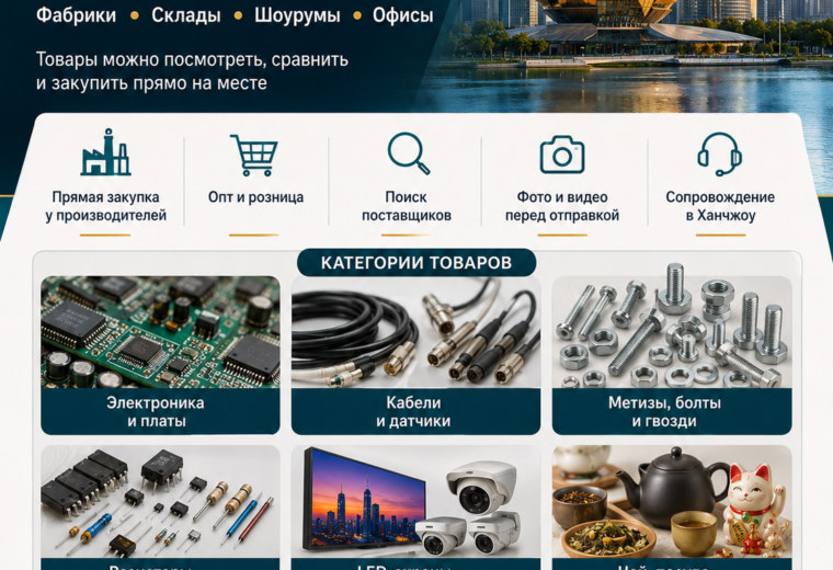 Закупки в Ханчжоу: фабрики, склады, шоурумы и категории товаров
