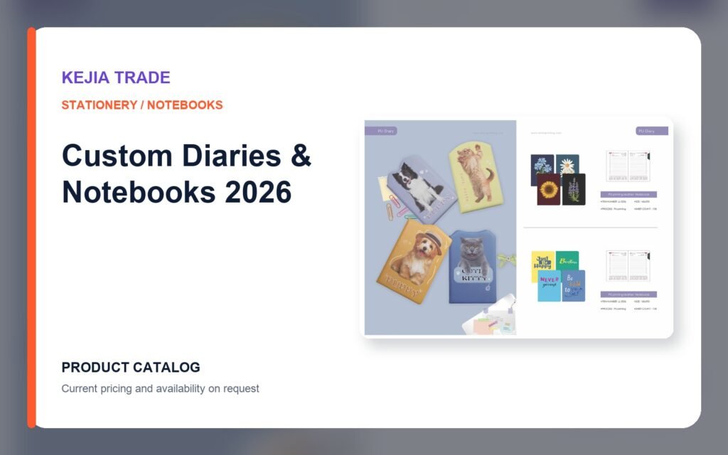 Custom Diaries & Notebooks 2026